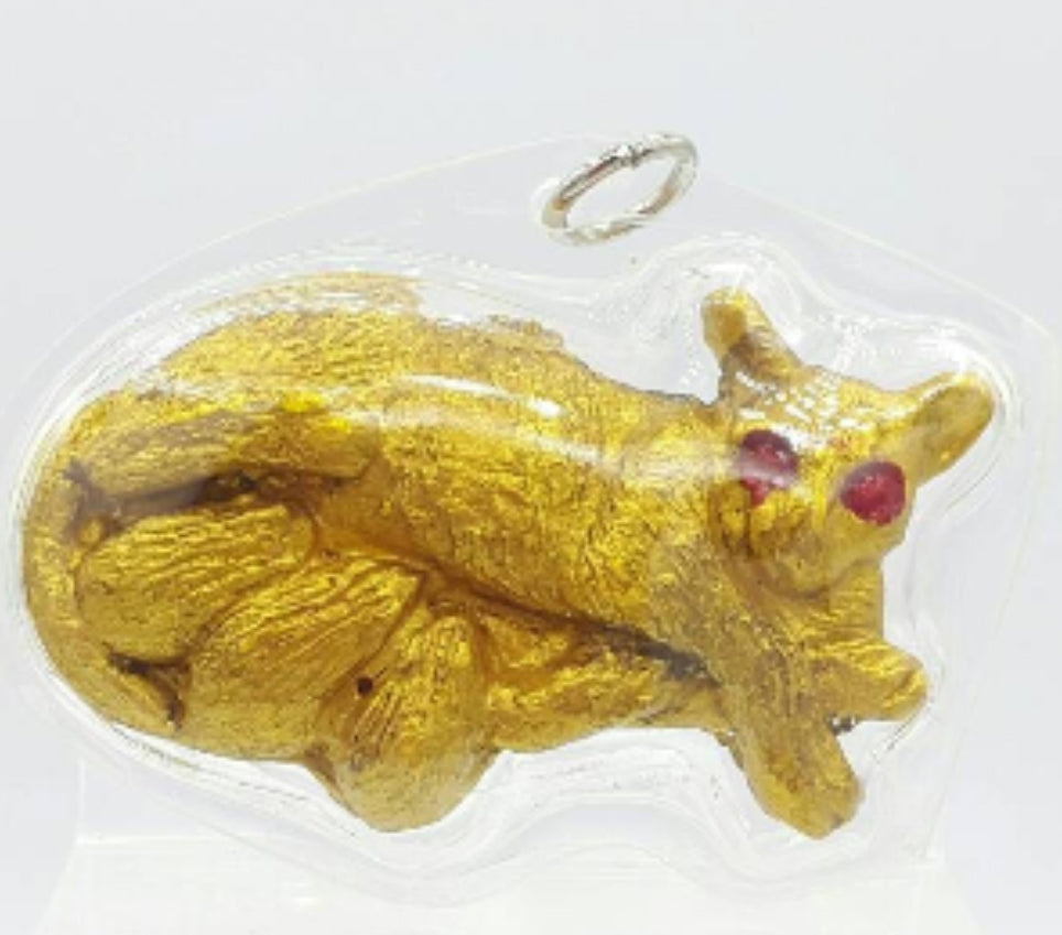 Thai amulets Cat feeding Mouse Super strong Lanna magic spell Metta Ma Tanya Thai Amulet