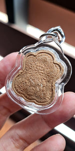 Thai amulet Phra Pong Pidta Waikru 66 Ban Meedee Por Pong Nuammana Lucky Charm Pendant Hole Blessed Genuine Authentic Waterproof case