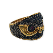 Thai Owl Amulet Ring Phaya Nok Thid Thue – Nuea Duang Edition, size 52