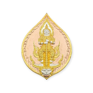 Thai amulet Rian Taowesuwan Mahathep Maha Baramee, Maha Aumnaj edition Lp Phat back with Garuda Phaya Krut