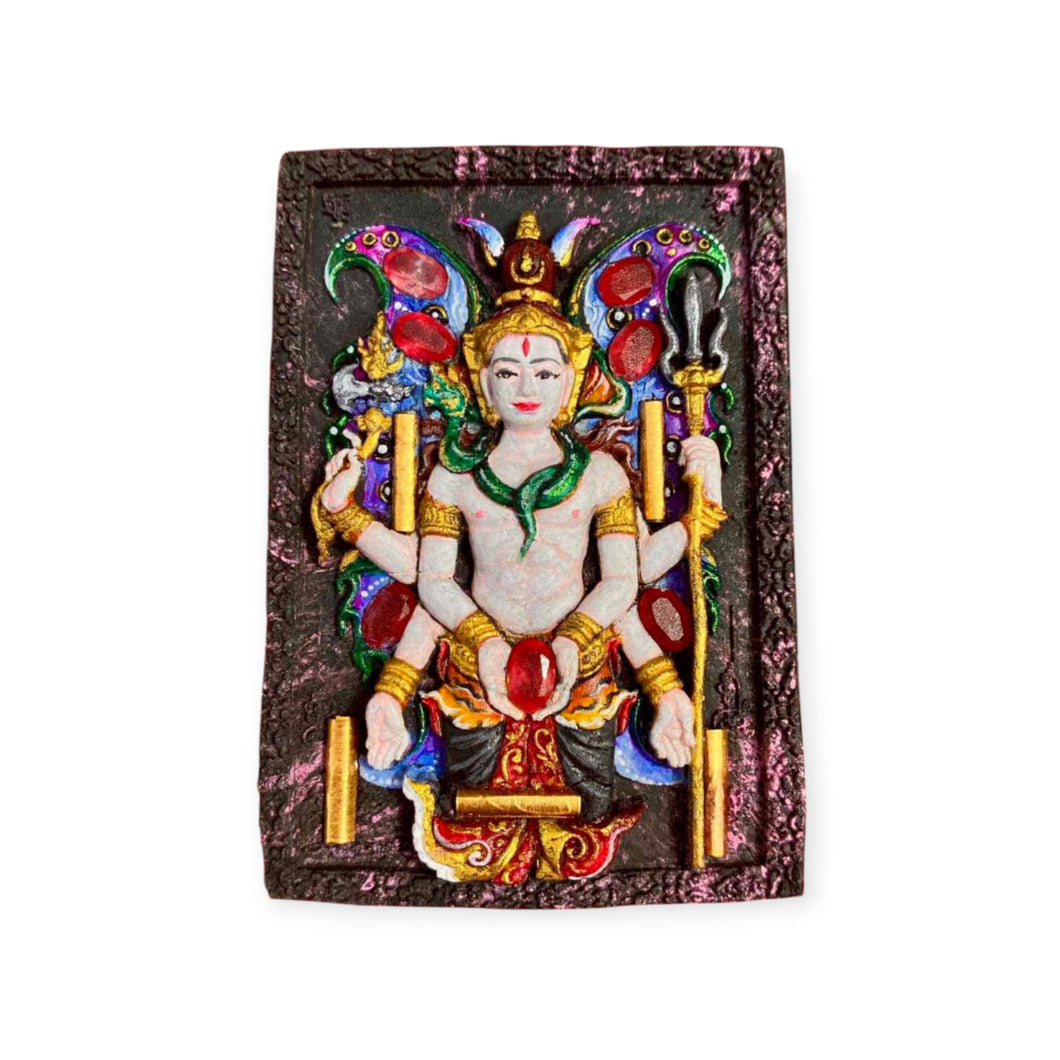 Thai amulet Lord Shiva Grant Wishes Bring Success Lucky Charm Pendant Keuba Krissana Holy Blessed Genuine Authentic Waterproof case