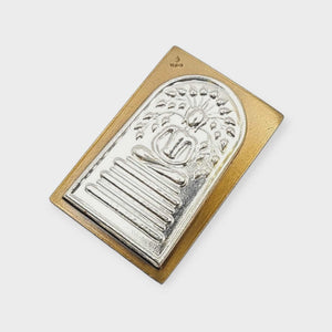 Thai Amulet Phra Somdej Prok Po, Bodhi Tree Background Silver Mask Coated – Wat Hangnum (Code No. 34) Lp Phat Wat Huayduan