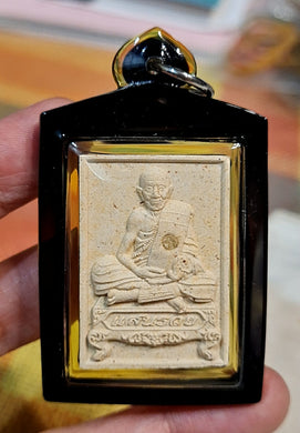 Thai Amulet – Nungtung San Ruay (Super Rich)  LP San, Wat Ban Nhongjik BE 2560 110th Anniversary Edition Back with 4-Armed Hanuman