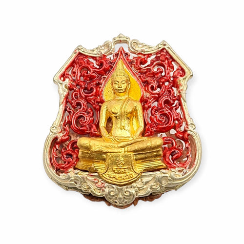 Thai amulet Buddha Sothorn Boorapa with Taowesuwan Lp Phat Wat Huayduan