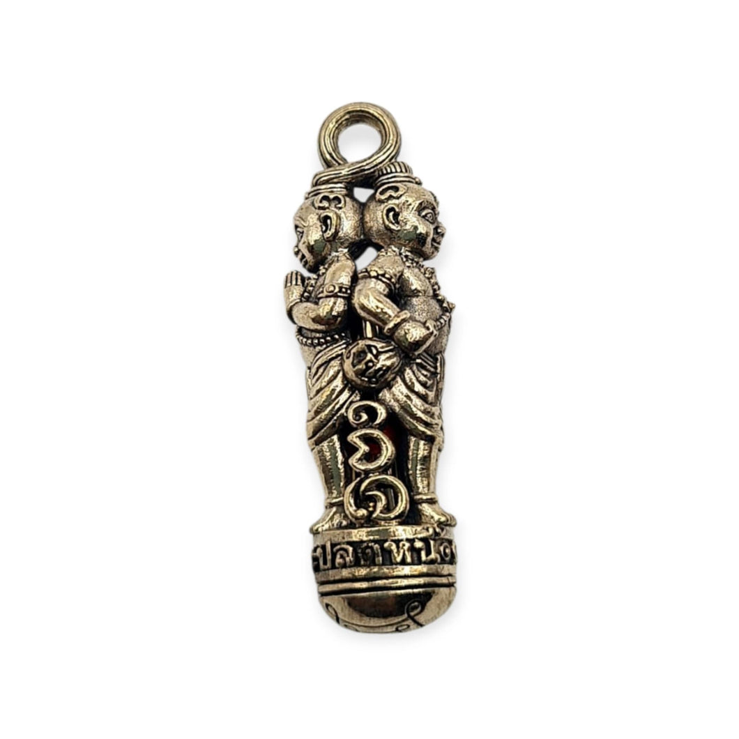 Special Thai Amulets Takrut Kumanthong Na Plod Nhee / No debt edition blessed by Aj Subin.