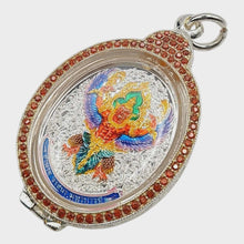 Thai amulet rian Phaya Krut Garuda, Chokelarp Baramee edition Lp Liang Wat Jomkade