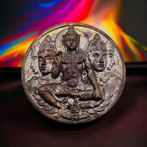 Thai amulets Rien copper Phra Jatukam Ramathep , BunlungRachan edition Buddha Charm Pendant