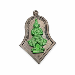 Thai amulet Taowesuwan Giant King Wealth Protection Lucky Charm Lp Phat Genuine Bring Wealth Good fortune Waterproof case