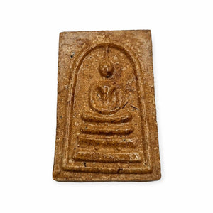 Thai amulet Phra Somdej printed letter Jin Lp Thong Wat Banrai BE 2560 Lucky Buddha Charm Pendant