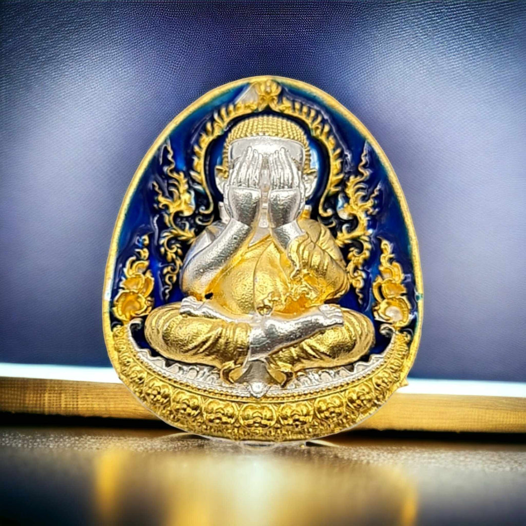 Thai amulet Phra Pidta Puttasilp Na Maharuay Lp Toh Lucky Wealth Fetching Lucky Buddha Charm