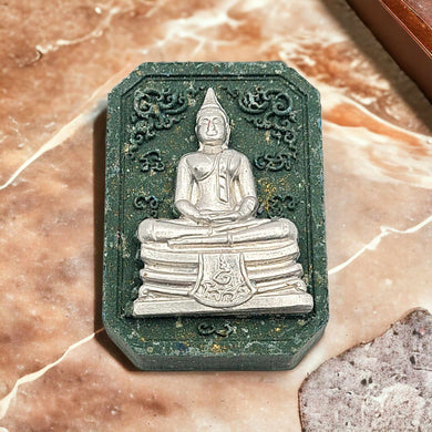 Thai amulet Phra Putta Sothorn , Pratarnporn edition Silver mask silver takrut Wat Sothorn BE 2563