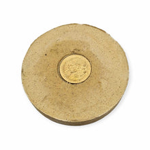 Thai amulet Phra Jatukam Ramathep Pong Puttakhun back with Thai coin stamped with Code 777 Lp Chamnan Wat Bangkuthithong
