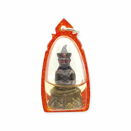 Thai amulets Phra Ngang Red Eye in hypnotizing Charm Oil Phu Ta Rit Aj Keaw Thepthong Lucky Love Charm