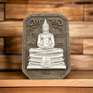 Thai amulet Phra Putta Sothorn , Pratarnporn edition Silver mask silver takrut Wat Sothorn BE 2563