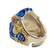 Thai amulet ring Hanuman Monkey King Lucky Charms Pendant Protection Bring Wealth Lp Im Genuine Authentic Adjustable Size 54 - 62