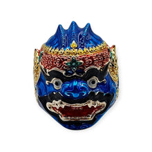 Thai amulet ring Hanuman Monkey King Lucky Charms Pendant Protection Bring Wealth Lp Im Genuine Authentic Adjustable Size 54 - 62