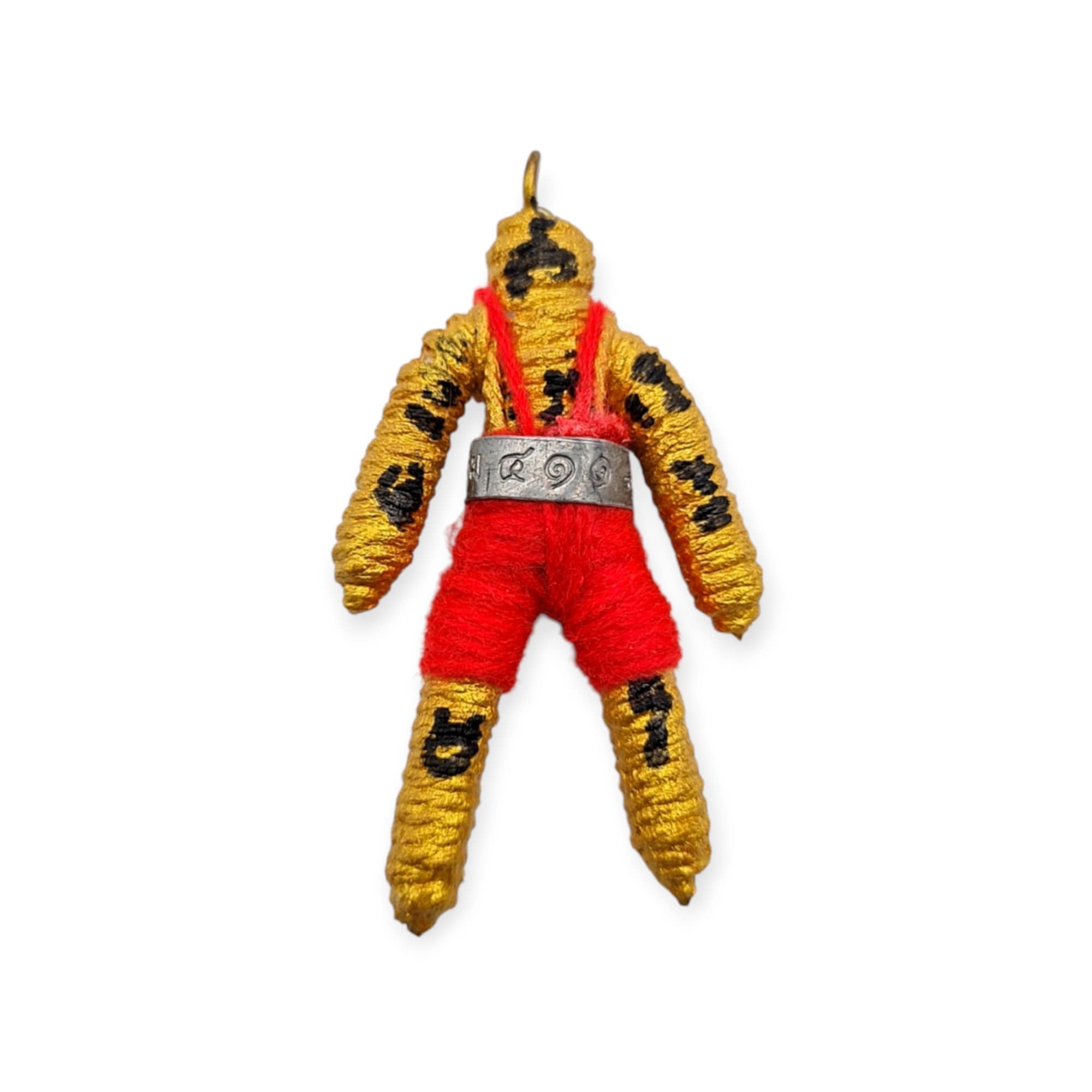 Kuman × Hoon Payon 仕様伝承加持紐＆金箔背面布巻｜プラクルアン Thai amulet Hoon Payon Thepthong Lp Im Lucky protection Charm