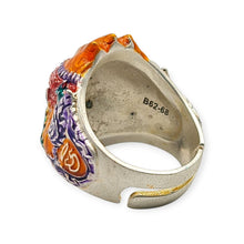 Thai amulet ring Hanuman Monkey King Lucky Charms Pendant Protection Bring Wealth Lp Im Genuine Authentic Adjustable Size 62 - 68