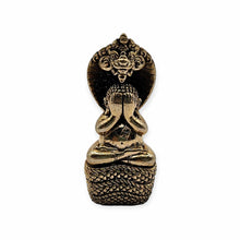 Thai amulet Phra Pidta Nakkarah King of Naga blessed by Lp Khumbu, Wat Viharn J-Dee Sri Chompu. Alpaka material