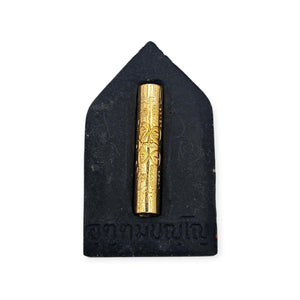 Thai amulet Phra Khun Paen back with gold takrut Lp Chamnan Lucky Love attraction charm, bring good fortune