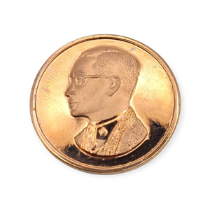Thai amulet coin King Rama 9 King Bhumibol Khumklow BE 2522 Emerald temple
