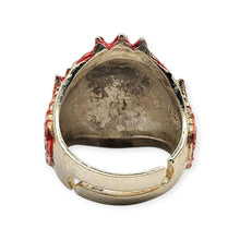 Thai amulet ring Hanuman Monkey King Lucky Charms Pendant Protection Bring Wealth Lp Im Genuine Authentic Adjustable Size 62 - 68