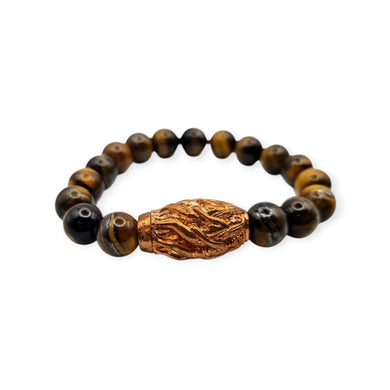 Thai amulet look sakod Naree Love attraction charm Phra Aj Prasoot Be 2565 with tiger eyes stone bracelet