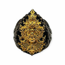 Thai Taowesuwan Ring LP Wan Ruay Nurduang BE2563 Black Gold Size 60 Code13
