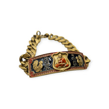 Thai Amulet Bracelet Les Pan Lan 2 LP Phat 100 Years Anniversary Brass Enamel