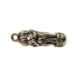 Special Thai Amulets Takrut Kumanthong Na Plod Nhee / No debt edition blessed by Aj Subin.