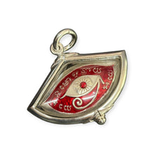 Thai Amulet Occult Sorcery Holy Magic Third Eye Tippaya Mahavech in Sterling silver by Lp. Nean Keaw Created Gambling Luck Good Fortune