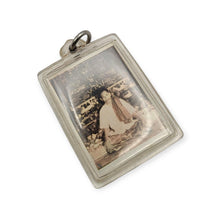 Thai amulet loop tai Phor Tiang Front of Bucha Setting hand written Protection Invulnerable