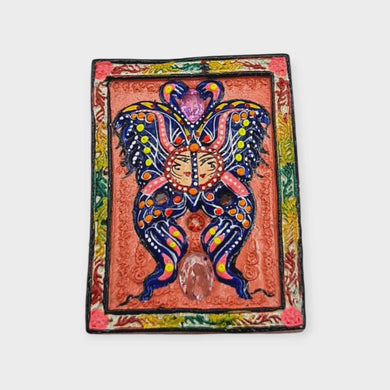 Thai Amulet King Butterfly Thepjamlang with 9 Tails Fox Lady – Sacred Talisman by Kruba Krissana