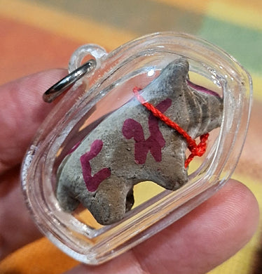 Thai Amulet Wua Tanu by Ajarn Puee, hand made, protection charm