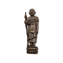 Thai amulet rooplor little statue Lp Hong standing holding stick BE 2555 Lucky Protection Attracted Wealth Genuine Authentic