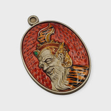 Thai Amulet Rian Lersi Hermit Sitmeekru LP Im Red Enamel Alpaca Takrut Code 3
