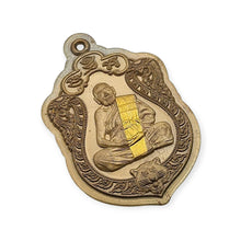 Thai Amulet Porthan Pong Wat Jang – 7 Round Anniversary Edition, Gold Takrut, Code 65