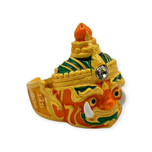 Thai amulet Taowesuwan Ring Vessa Pusa LP Liang Blessed Gem Adjustable Alpaca Code 5