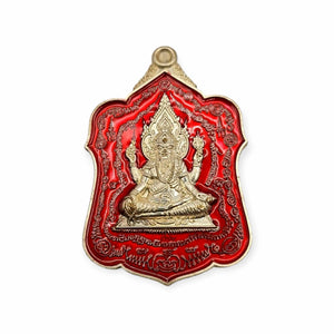 Thai amulet Porpu Lersi Narai back with Hanuman CK Rak Wealth Grant Wishes Protection Charm with waterproof case