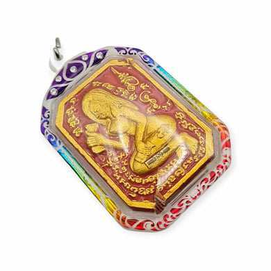 Thai Amulet Female Goddess Love Success Lucky Charm Pendant Gambling Casino with Maha Saneah Oil Genuine Holy Blessed Powerful Talisman