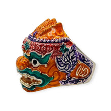 Thai amulet ring Hanuman Monkey King Lucky Charms Pendant Protection Bring Wealth Lp Im Genuine Authentic Adjustable Size 62 - 68