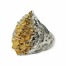 Thai Taowesuwan Ring LP Wan Ruay Nurduang BE2563 2k Gold Face Size 59 Code 49