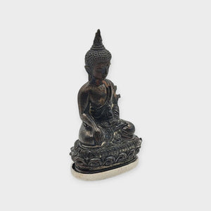 Phra Kring Medicine Buddha Amulet – Lp Phat Wat Huayduan BE 2563 – Chanuan Silver based Material – Healing Protection Wealth Thai Buddhist Amulet