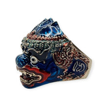 Thai amulet ring Hanuman Monkey King Lucky Charms Pendant Protection Bring Wealth Lp Im Genuine Authentic Adjustable Size 62 - 68