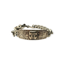 Thai Pranboon Mask Bracelet Wealth Protection Charm Wat Yang Yai Alpaka