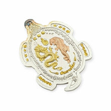 Thai Amulet Dragon Turtle Bandan Chok LP 3K Dragon Tiger Back Code 335 Lucky Wealth