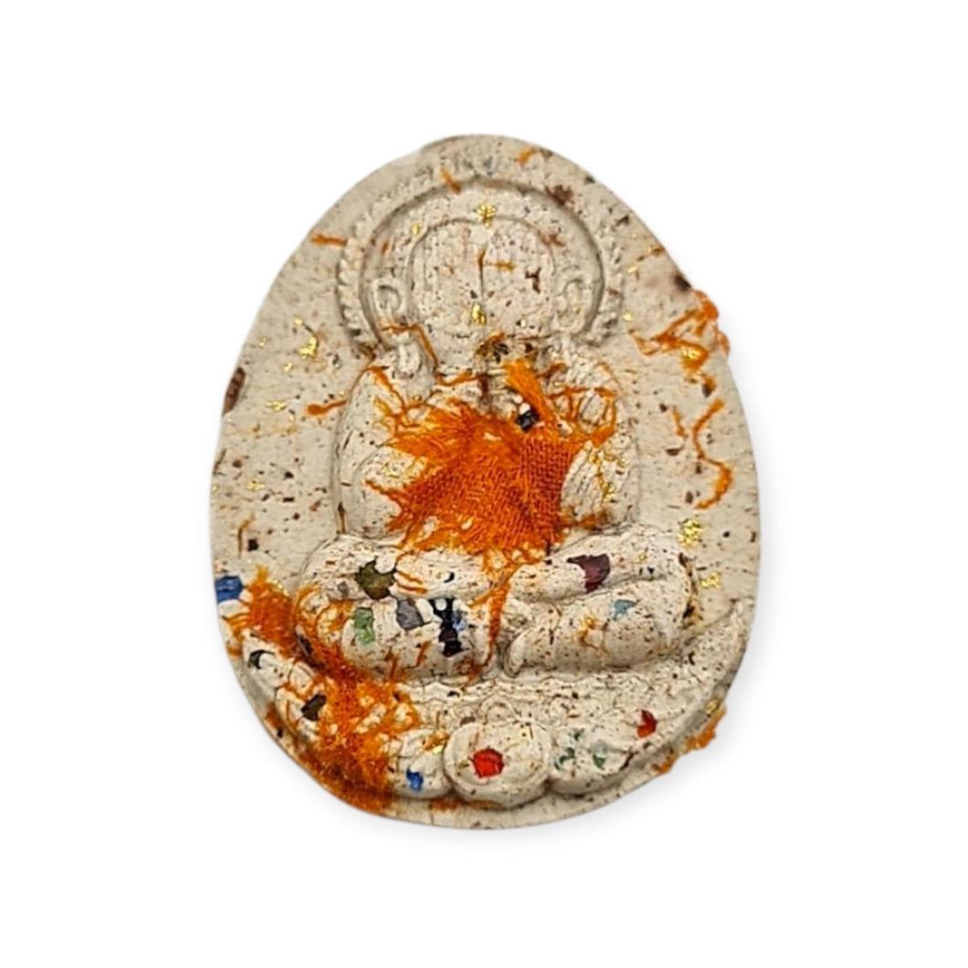 Thai amulet Phra Pidta Jindamanee Lp Maha Sila Wealth Lucky Buddha Charm Pendant Holy Materials Genuine Authentic