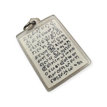 Thai amulet loop tai Phor Tiang Front of Bucha Setting hand written Protection Invulnerable