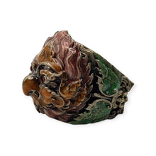 Thai amulet ring Phaya Krut Garuda Sethtee Kongkraphan Lp Boonma Size 61-63 Bring Wealth Lucky Protection