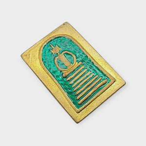 Thai Amulet Phra Somdej Pim Gadechaiyo 7 levels, Green Longya Colour with Back Flat Surface – Wat Hangnum (Code No. 52) Lp Phat Wat Huayduan